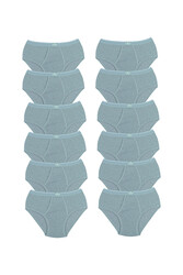 CEYLANOĞLU 12' li Gri Ribana Erkek Beli Açık Lastikli Kilot - Thumbnail